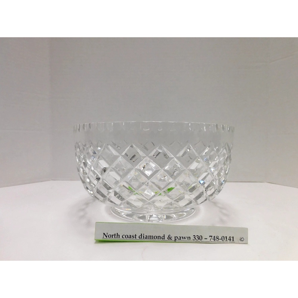 Diamond Pattern 8 1/2" Baccarat Crystal Made In France Bowl DW88